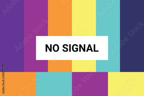 Technical difficulties screen of television static digital interference