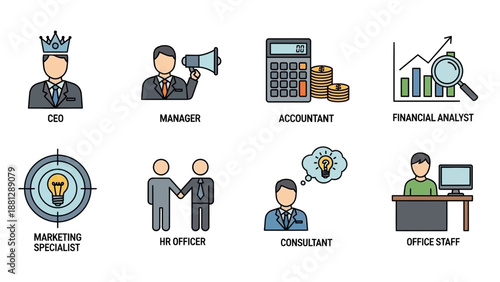 Business Professionals Various Occupations.