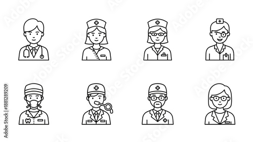 Diverse group of professionals.