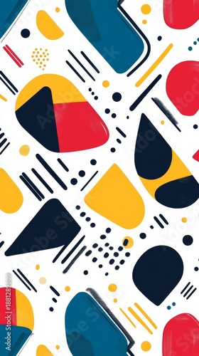 Wallpaper Mural Vibrant abstract colorful pattern design on white background dynamic artistry dynamic colorful abstract pattern design modern art white background. Torontodigital.ca