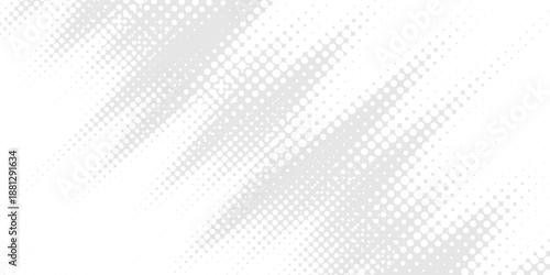 Dot white gray wave light technology texture background. Abstract big data digital halftone