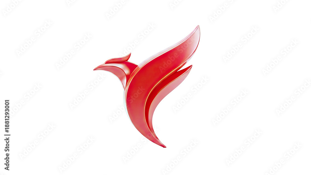 Obraz premium Red Phoenix Logo