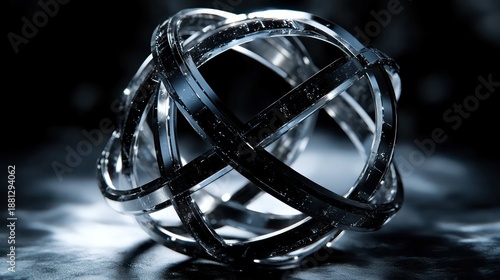 Wallpaper Mural A zero-point energy extractor, a complex, spherical device of interlocking, floating rings, drawing shimmering particles of energy from the fabric of empty space, sci-fi concept, clean studio  Torontodigital.ca