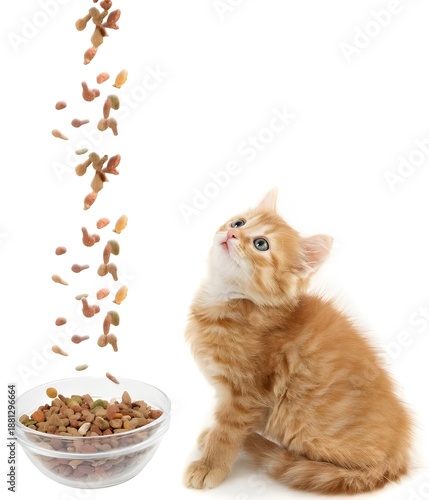 cat eating food
