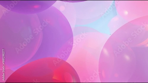 Abstract Colorful Bubbles Background Video.