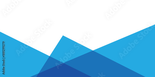 abstract creative blue origami style background.