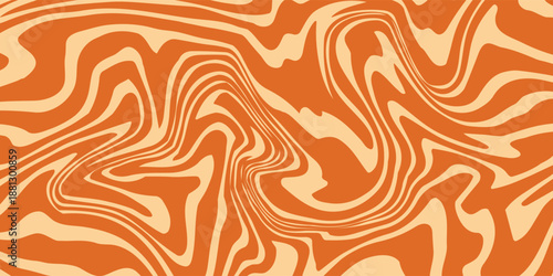 Retro caramel line background. Salted caramel liquid desert texture.