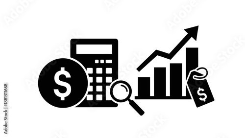 Financial Business Economy Growth Concept.