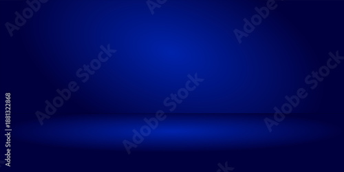 Empty blue studio room, used as background for display your products modern background. eps 1o
