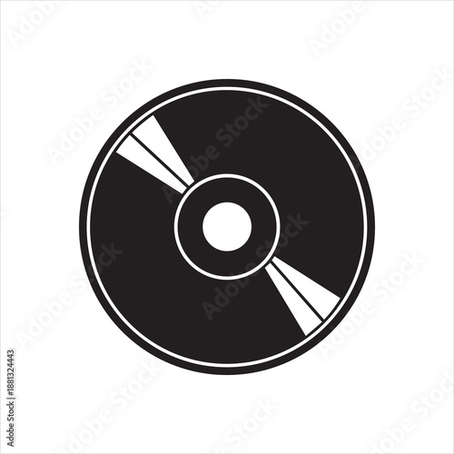 CD Disc Icon Vector Illustration