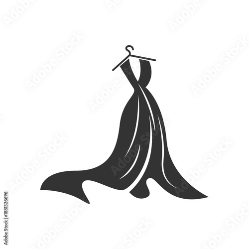 Elegant women clothes icon