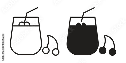 Fresh smoothie icons for web developers and designers,