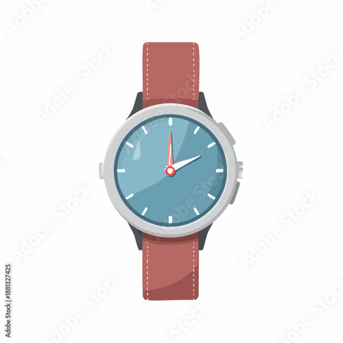 Elegant Analog Wristwatch with Leather Band Featuring a Sleek Face Design Minimalist Timepiece for Style and Punctuality