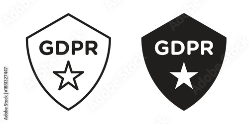 GDPR icons for web developers and designers,