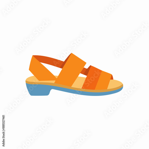 Bright Summer Sandal Women's Fashionable Heeled Shoe Footwear Single Object