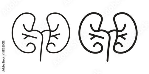 Kidney icons for web developers and designers,