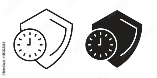 Long term protection icons for web developers and designers,