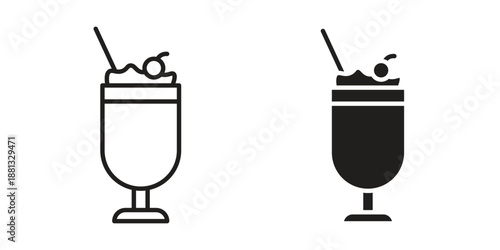 Milkshake icons for web developers and designers,