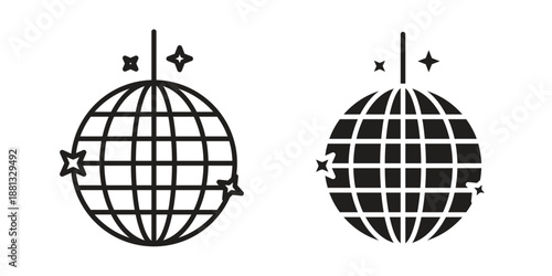 Mirror ball icons for web developers and designers,