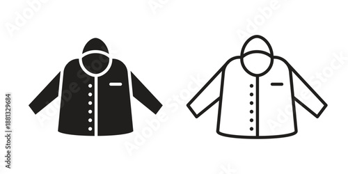 Nylon jacket icons for web developers and designers,