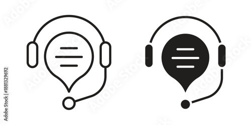 Online support icons for web developers and designers,