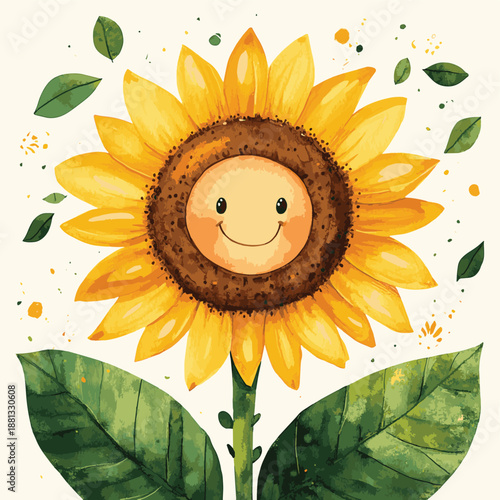 Watercolor Star Wand with Colorful Starbursts a Whimsical Illustration , vector style simple color