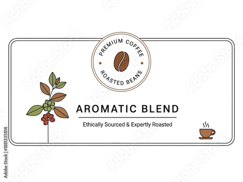 Premium Aromatic Blend Coffee Roasted Beans Ethically Sourced and Expertly Roasted