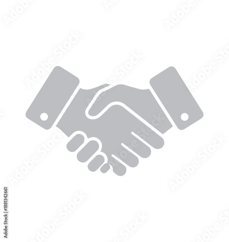 Business Handshake Icon for Partnership, Agreement and Corporate UI Design