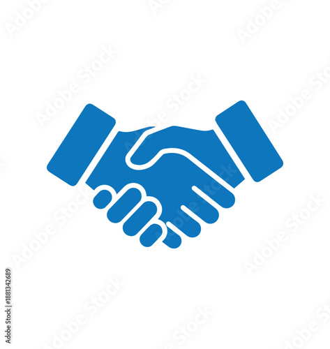 Business Handshake Icon for Partnership, Agreement and Corporate UI Design