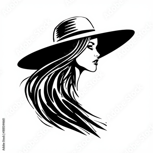 Girl in a stylish black hat smiling with blonde hair and glamorous fashion look