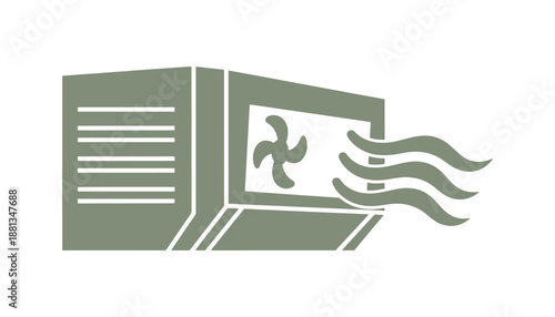 Stylish Vector Icon for Air Conditioning

