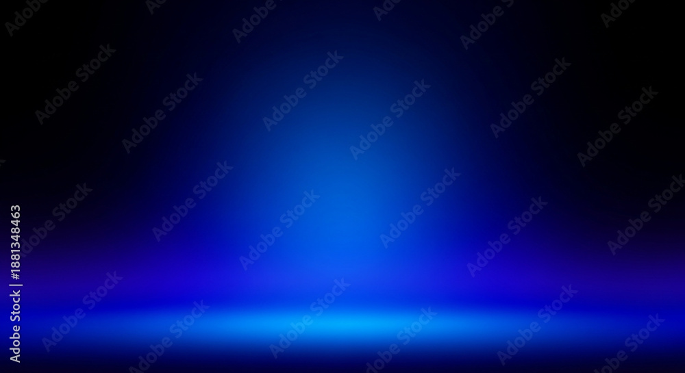 Fototapeta premium This deep blue gradient background features soft light rays and a tranquil feel, ideal for web designs, digital art projects, and creative presentations. Deep blue sea gradient background.