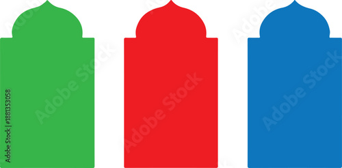 Bright green blank screen vector illustration flat design