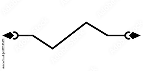 infographic pointing line