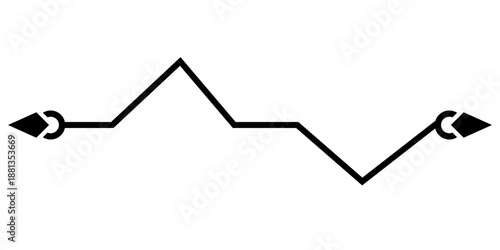 infographic pointing line