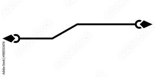infographic pointing line