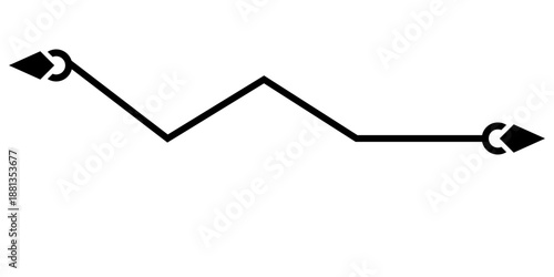 infographic pointing line