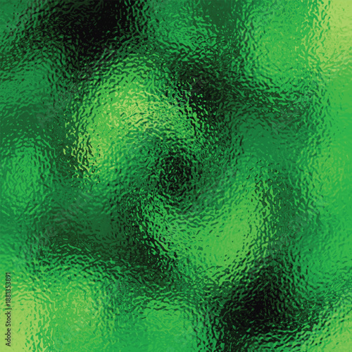 Color glass green textured background. Frosted blured texture in tiffany technique. Marble mixture of paints tile. Self-adhesive printing film for stained glass. Vector illustration