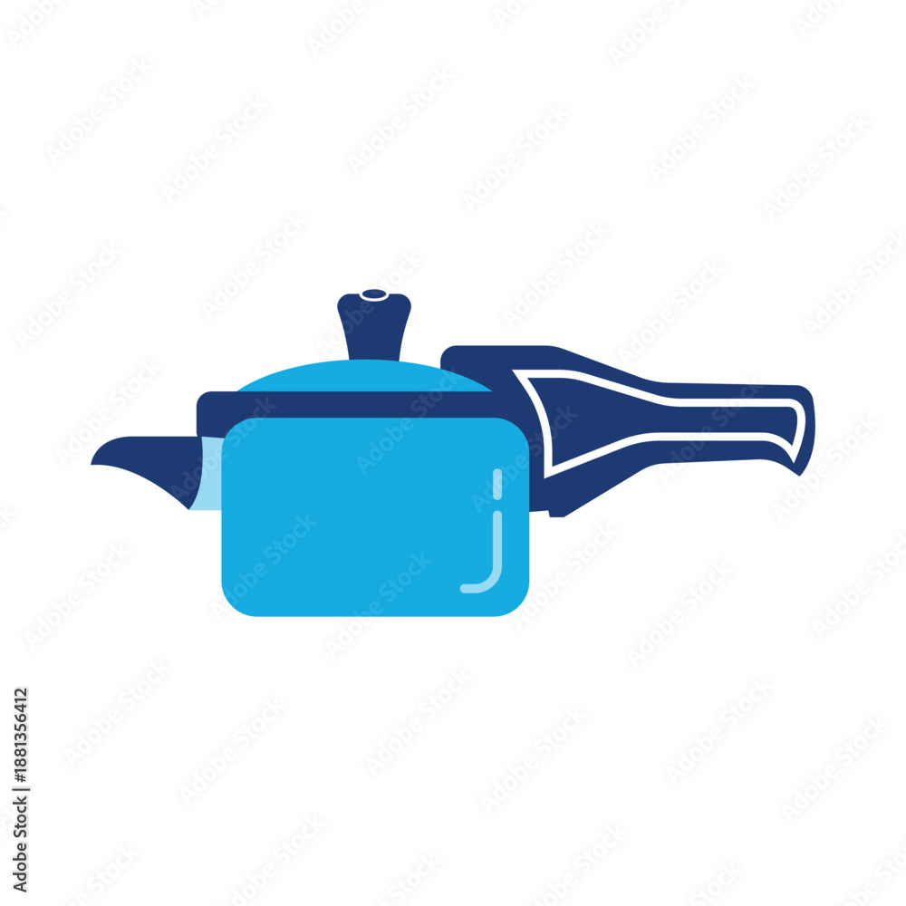 Obraz premium Minimalist Pressure Cooker Vector