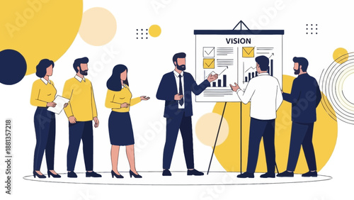 Business Team Meeting Presentation: Strategy, Vision, and Growth