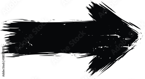 Bold black arrow pointing right Vector
