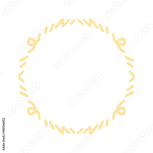 handdrawn round frame