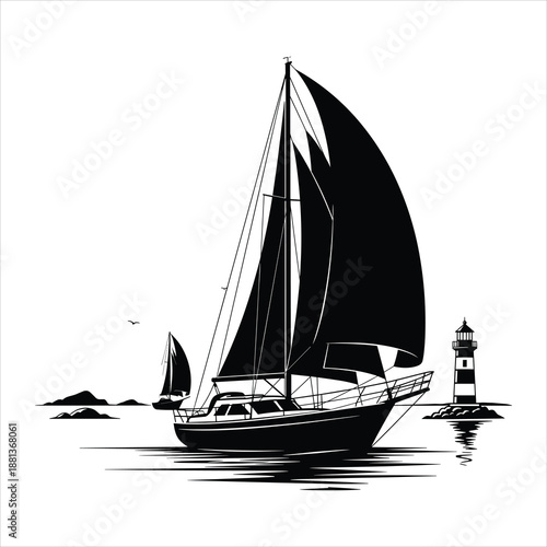 sailing ship silhouette