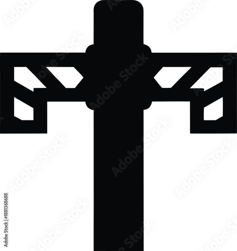 tahitian t faifai quilt design silhouette vector illustration on transparent background