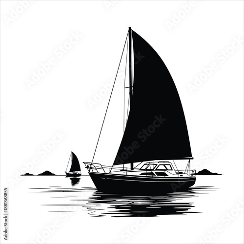 sailing ship silhouette