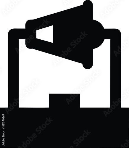 incubator shaker silhouette vector illustration on transparent background