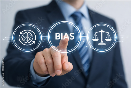 Personal opinions prejudice bias. Concept of facts and biases.new bias