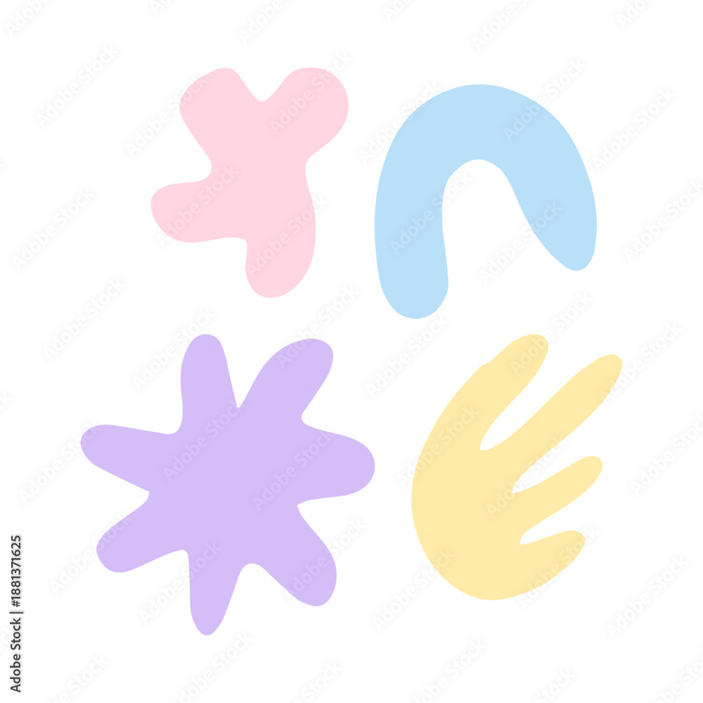 Obraz premium hand drawn shape element