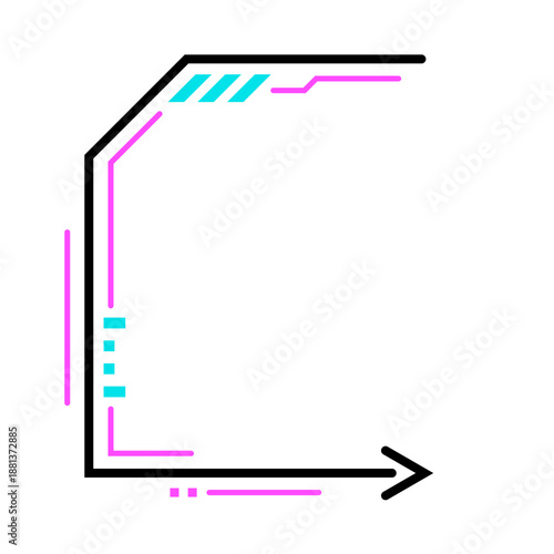 technology digital arrow