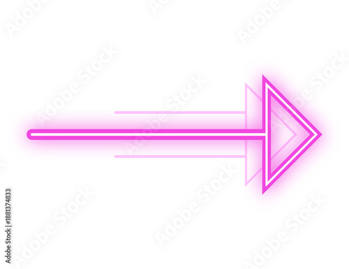 neon light arrow